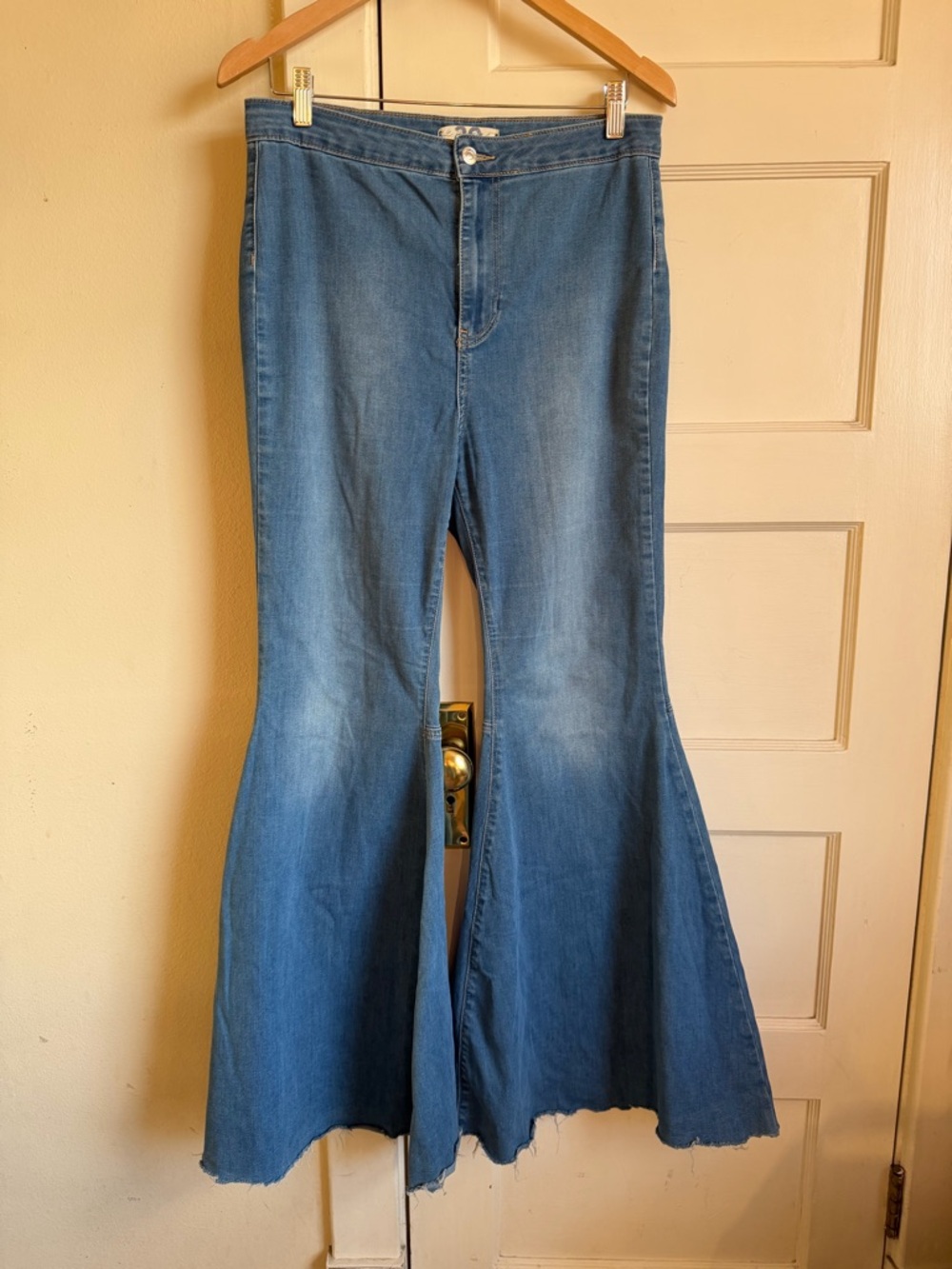 We The Free Blue Jean Bell Bottoms - 30